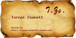 Tornai Zsanett névjegykártya